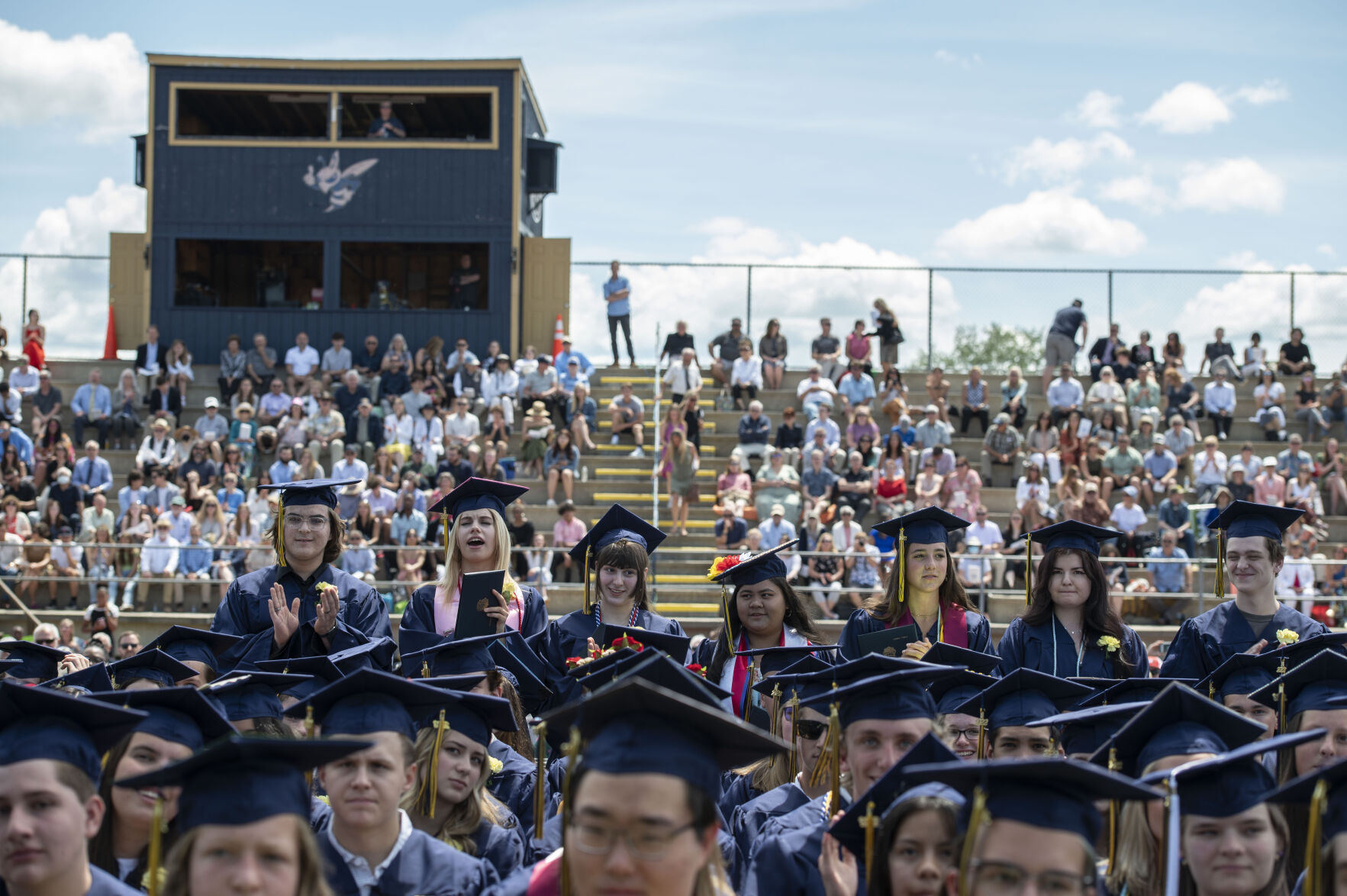Students standing